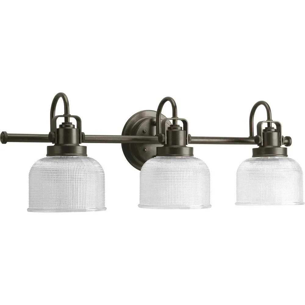 Progress Lighting -Archie Three-Light Clear Double Prismatic Glass  P2992-74